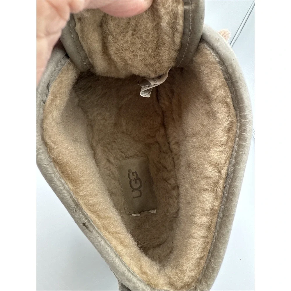Size 10 Mens UGG Maksim Tamarind Ankle Chukka Suede Wool House Shoes Boots Used